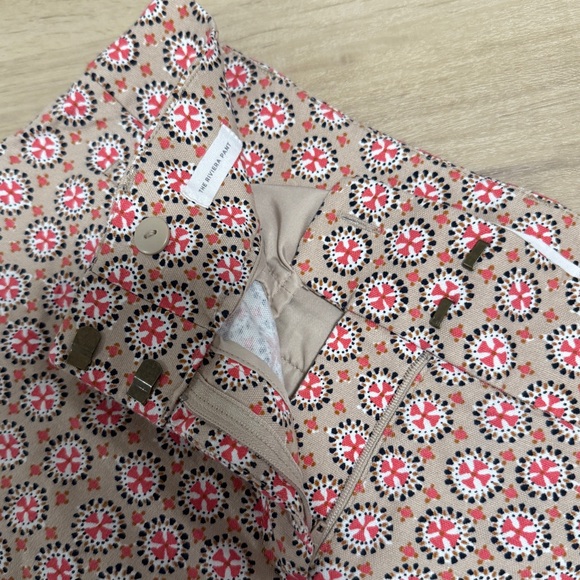 LOFT Ankle Riviera Patterned Print Pant - Picture 3 of 5